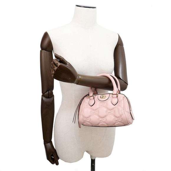 Gucci GG Matelasse Mini Boston Nylon Handbag - Picture 6 of 16